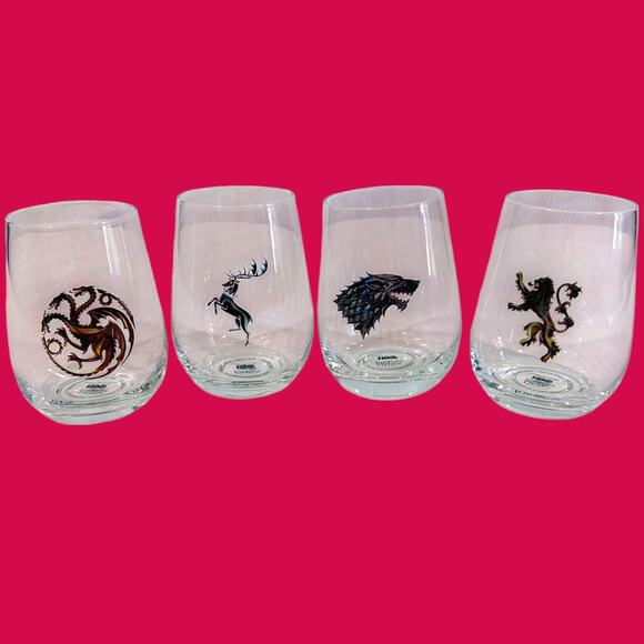 Game Of Thrones Wine Glasses Stemless Rabbit Tanaka 2016 - Picture 9 of 9